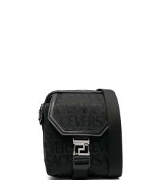 Versace Black Neo Nylon Small Crossbody Bag