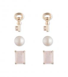 Ralph Lauren Golden Stud Earring Set