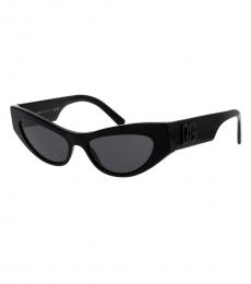 Dolce & Gabbana Black Cat-Eye Sunglasses