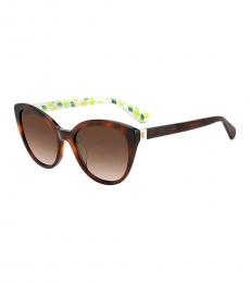 Kate Spade Brown Havana Cat Eye Sunglasses