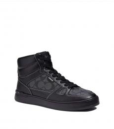 Coach Black Signature High Top Sneakers