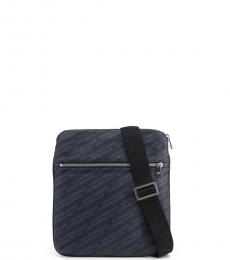 Emporio Armani Blue Signature Logo Small Crossbody