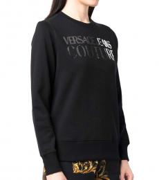 Versace Jeans Couture Black Crewneck Sweatshirt