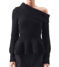 Black Peplum Sweater