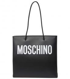 Moschino Black Logo Large Tote
