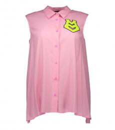 Love Moschino Light Pink Sleeveless Shirt Top