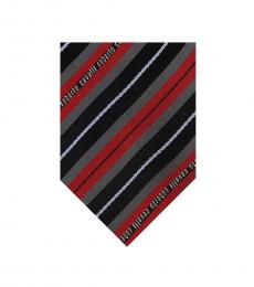 Red Regimental Stripe Tie