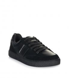 Versace Jeans Couture Black Logo Low Top Sneakers