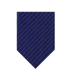 Royal Blue Signature Embroidery Tie