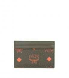 MCM Black Mini Visetos Card Holder