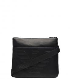 Emporio Armani Black Eagle Logo Medium Crossbody