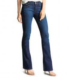 True Religion Dark Blue Mid-rise Bootcut Jeans