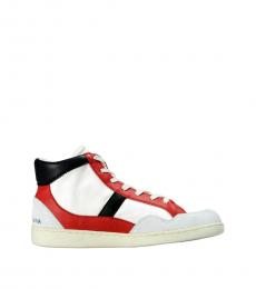 Dolce & Gabbana Multicolor Leather High Sneakers
