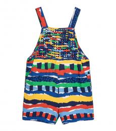 Stella McCartney Girls Multicolor Striped Playsuit