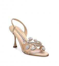 Natural Jeweled Crystal Heels