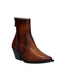 Brown Vintage Ankle Boots