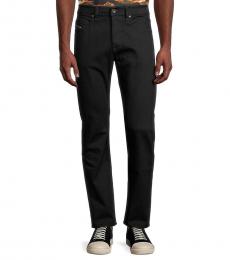 Black Regular Slim Tapered-Fit Jeans