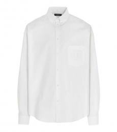 Balenciaga White Logo Solid Shirt