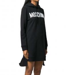 Moschino Black Hooded Dress