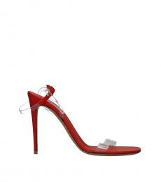 Valentino Garavani Transparent Red PVC Heels