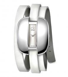 Calvin Klein White Treasure Classic Dial Watch