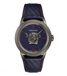 Versace Navy Blue Palazzo Empire Medusa Watch