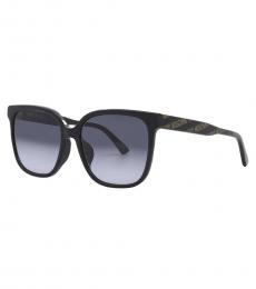 Moschino Black Logo Square Sunglasses