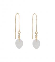 Lucky Brand Golden Charm Threader Earrings