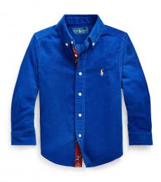 Ralph Lauren Little Boys Royal Blue Corduroy Shirt