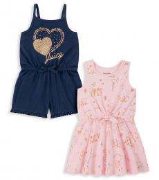 Juicy Couture 2 Piece Romper/Dress Set (Little Girls)