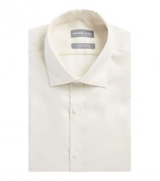 Michael Kors Beige Regular Fit Air Dress Shirt