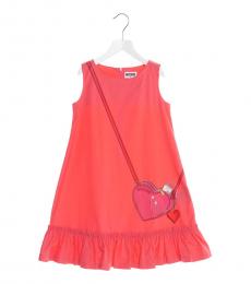 Moschino Girls Strawberry Bag Print Dress