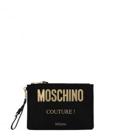 Moschino Black Logo Clutch