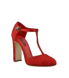 Red Mary Janes High Heels