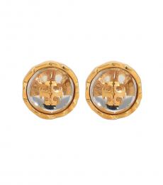 Tory Burch Golden Roxanne Circle Stud Earrings