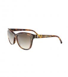 Roberto Cavalli Dark Brown Square Sunglasses