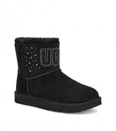 UGG Black Classic Gem Mini Boots