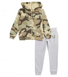 True Religion 2 Piece Hoodie/Joggers Set(Little Boys)