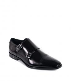 Versace Collection Black Monkstrap Dress Shoes
