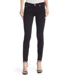 True Religion Black Mid Rise Super Skinny Jeans