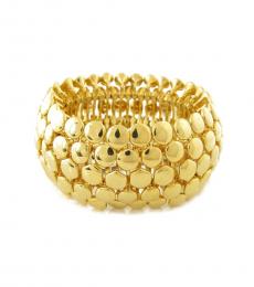 Ralph Lauren Gold Wide Stretch Bracelet