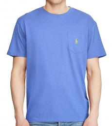 Blue Crewneck Pocket T-Shirt