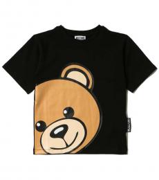 Moschino Little Boys Black Big Teddy T-Shirt