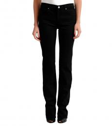 Versace Jeans Black Straight Legs Embellished Jeans