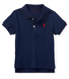 Ralph Lauren Baby Boys Navy Interlock Polo