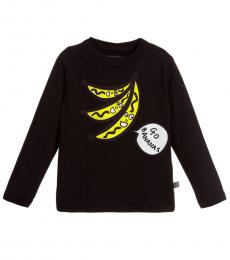 Stella McCartney Little Girls Black Banana T-Shirt