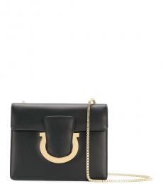 Salvatore Ferragamo Black Thalia Small Shoulder Bag