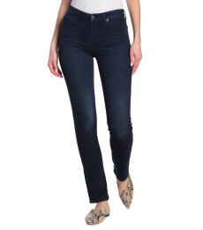7 For All Mankind Dark Blue Kimmie Straight Leg Jeans