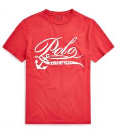 Ralph Lauren Boys Sunrise Red Graphic T-Shirt