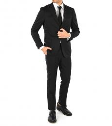 Ermenegildo Zegna Black Wool Single Breasted Suit